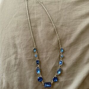 Elegant Blue Gemstone Necklace